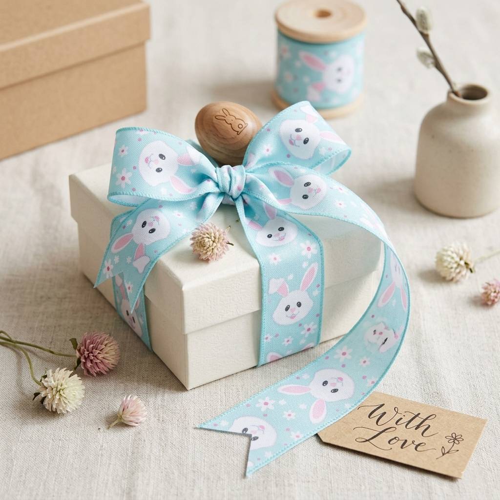 Eco-Friendly Polyester Satin Ribbon Roll for Holiday and Party Decor