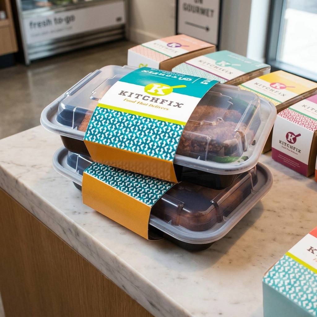Premium Custom Printed Paper Sleeve For Meal Prep Containers