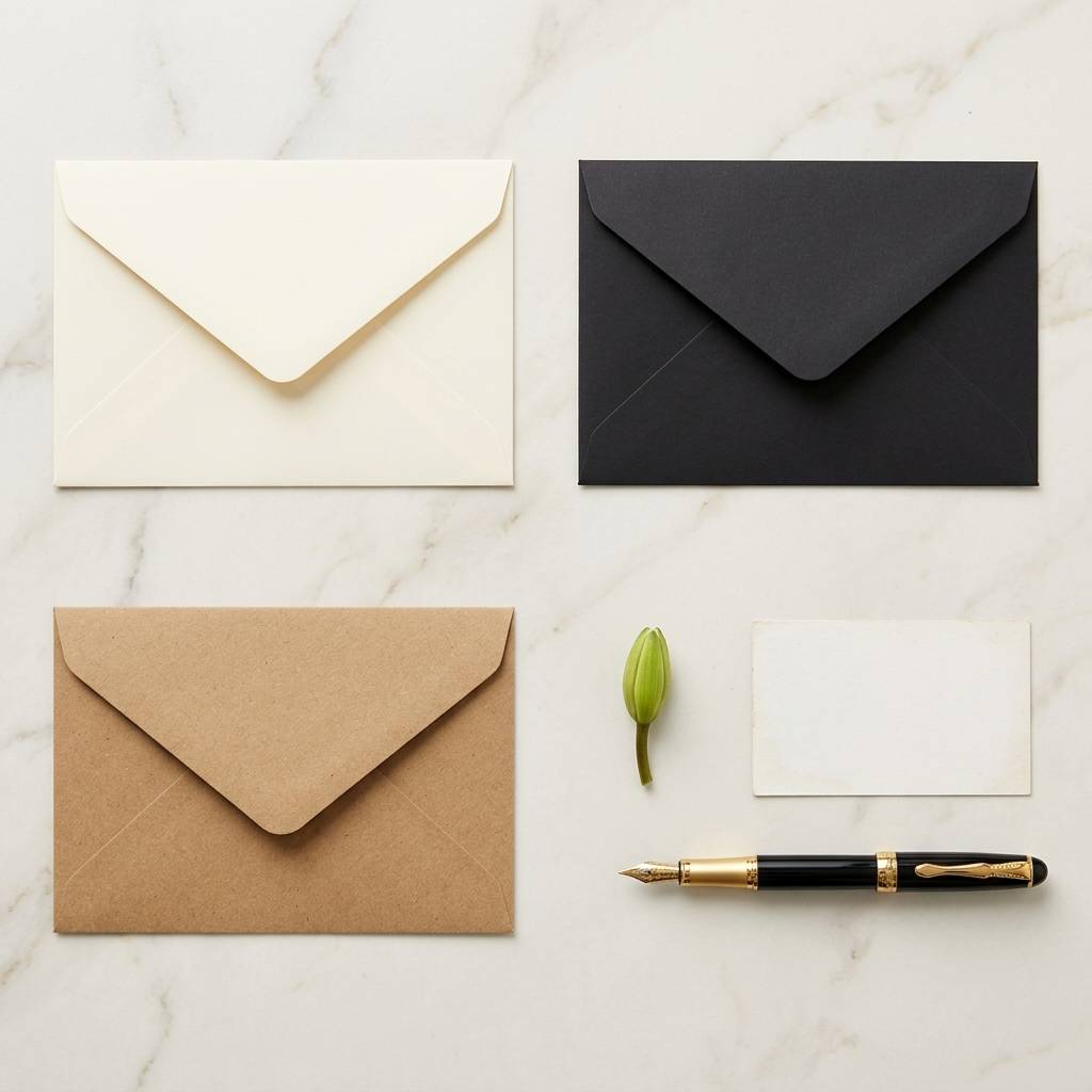 Premium Plain Custom Envelopes For Elegant Professional Brand Stationery