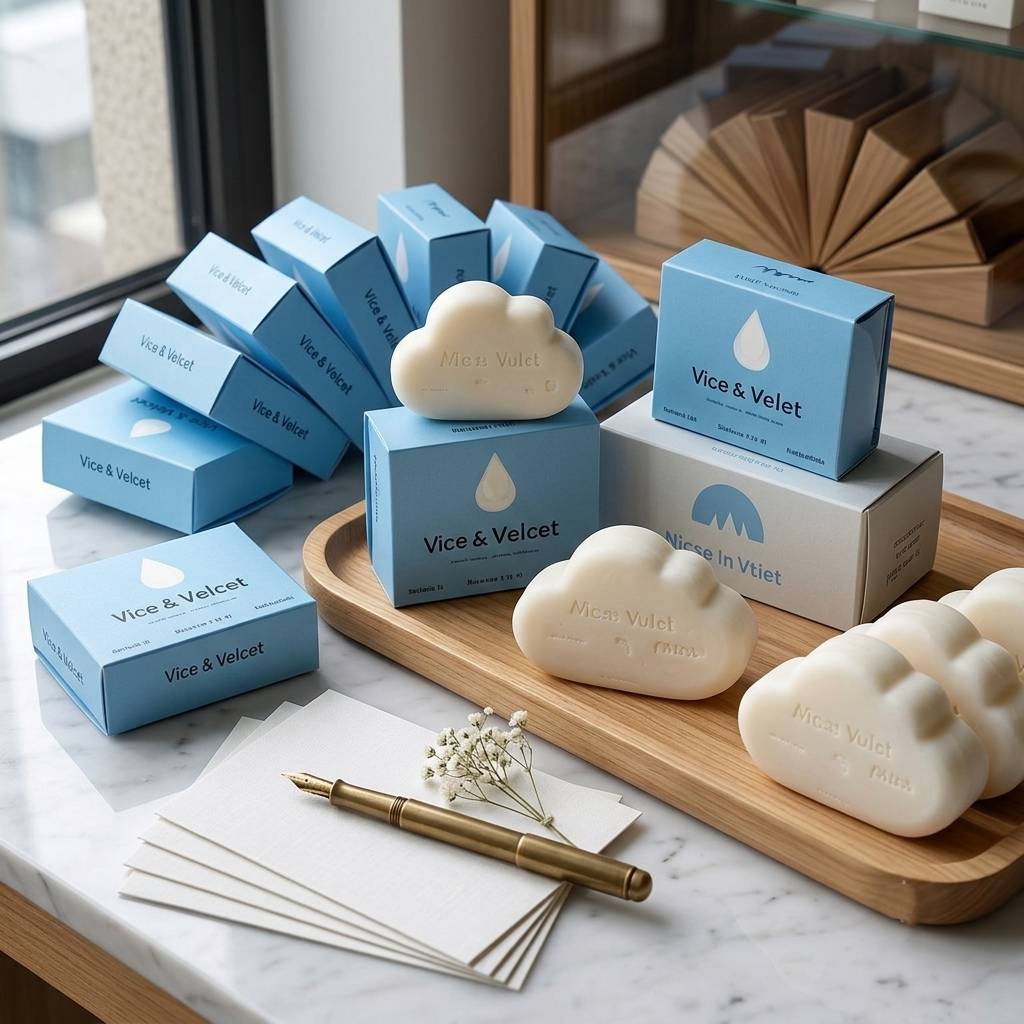 Custom Multi-Color Soap Boxes With Personalized Logo Branding Design