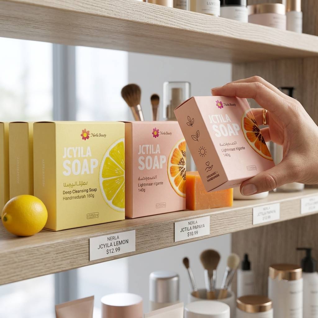 Modern Custom Paper Boxes For Organic Fruit-Scented Soaps
