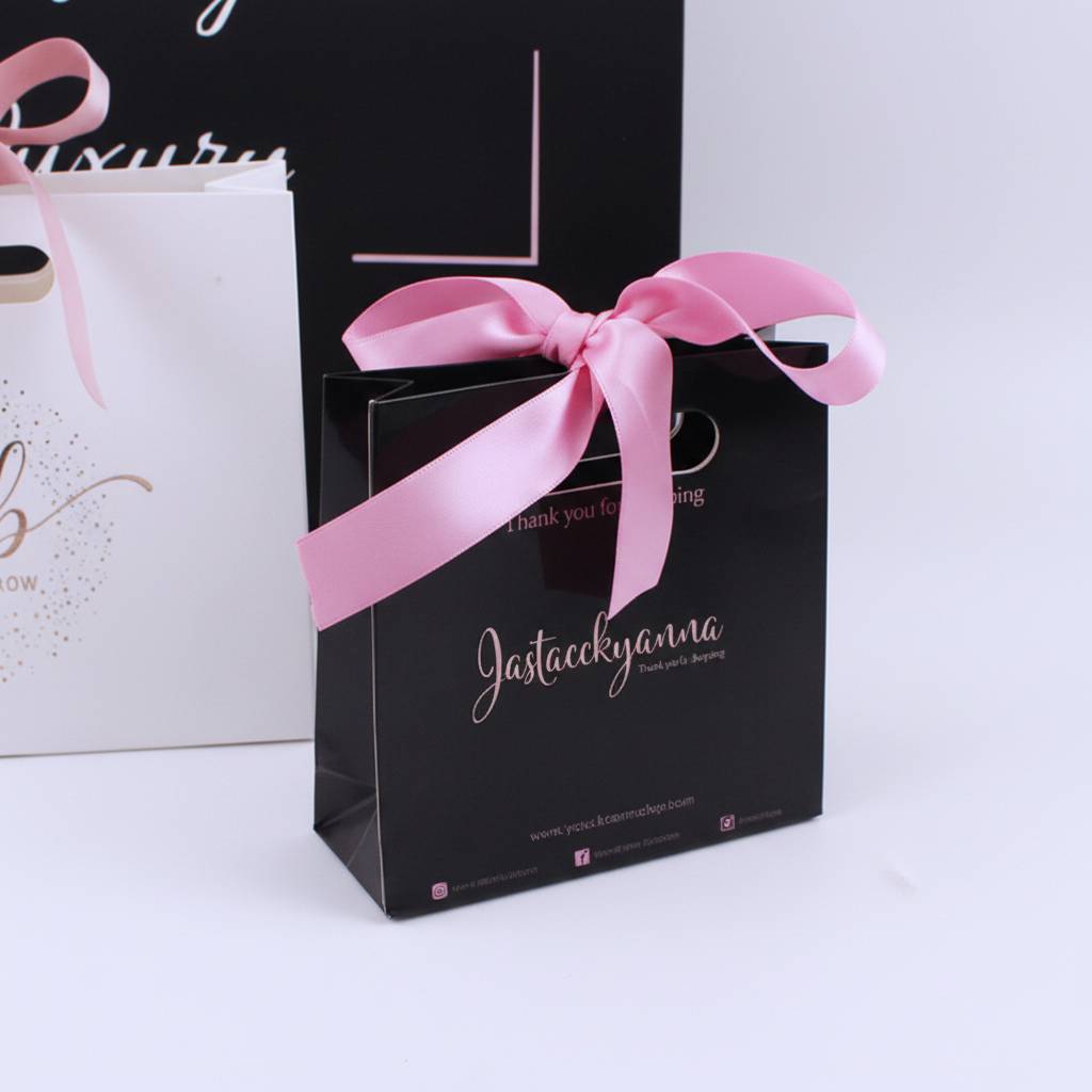 Custom Luxury Gift Packaging Paper Shopping Bag With Your Own Logo