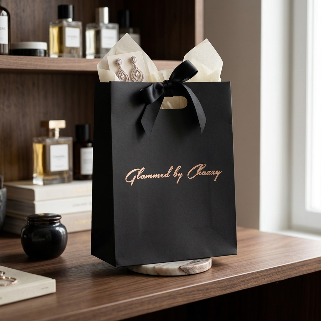 Premium Matte Black Paper Bags Designed For High End Branding