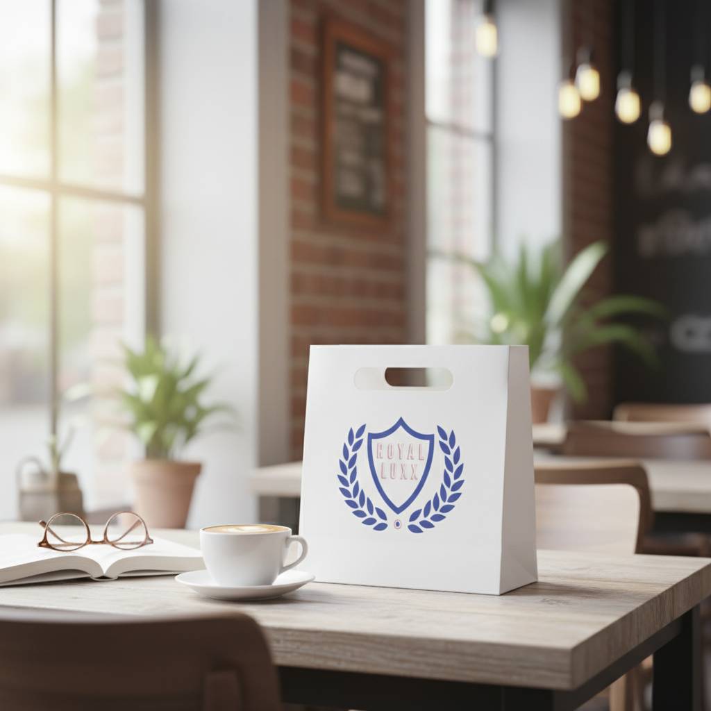 Modern Custom Shopping Bags With Elegant Personalized Logo Finish