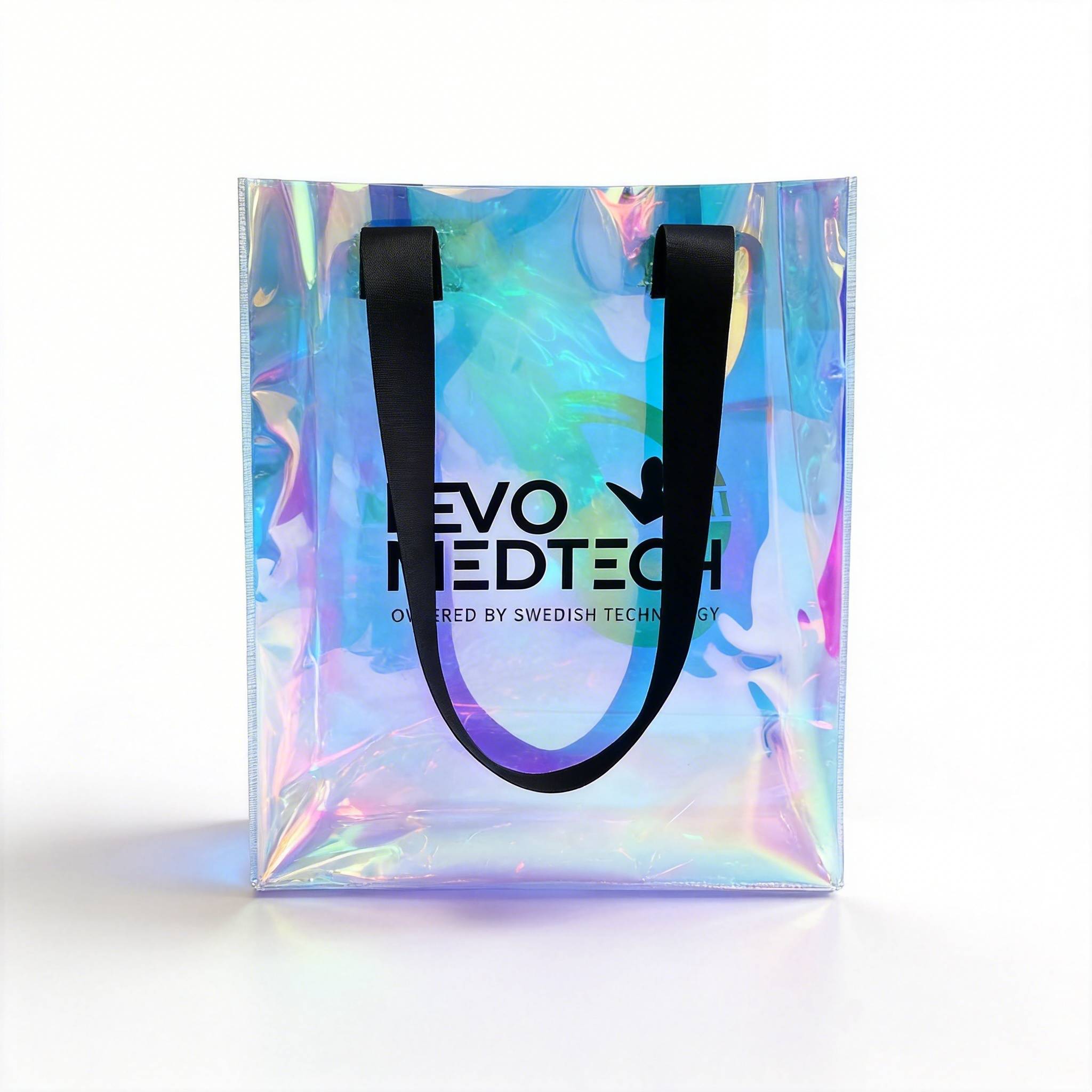 Stylish Transparent Hologram Bags With Custom Logo Branding Options