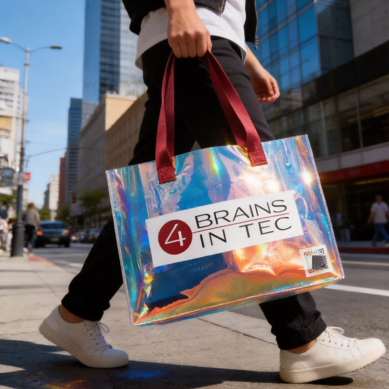 Custom Hologram Bags Laser Style Gift Holographic Advertise Bag