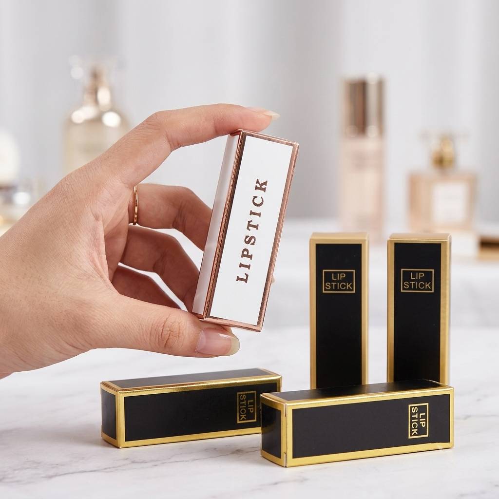 Factory Price Cosmetic Folding Packaging Box Custom Lipstick Skincare Packaging
