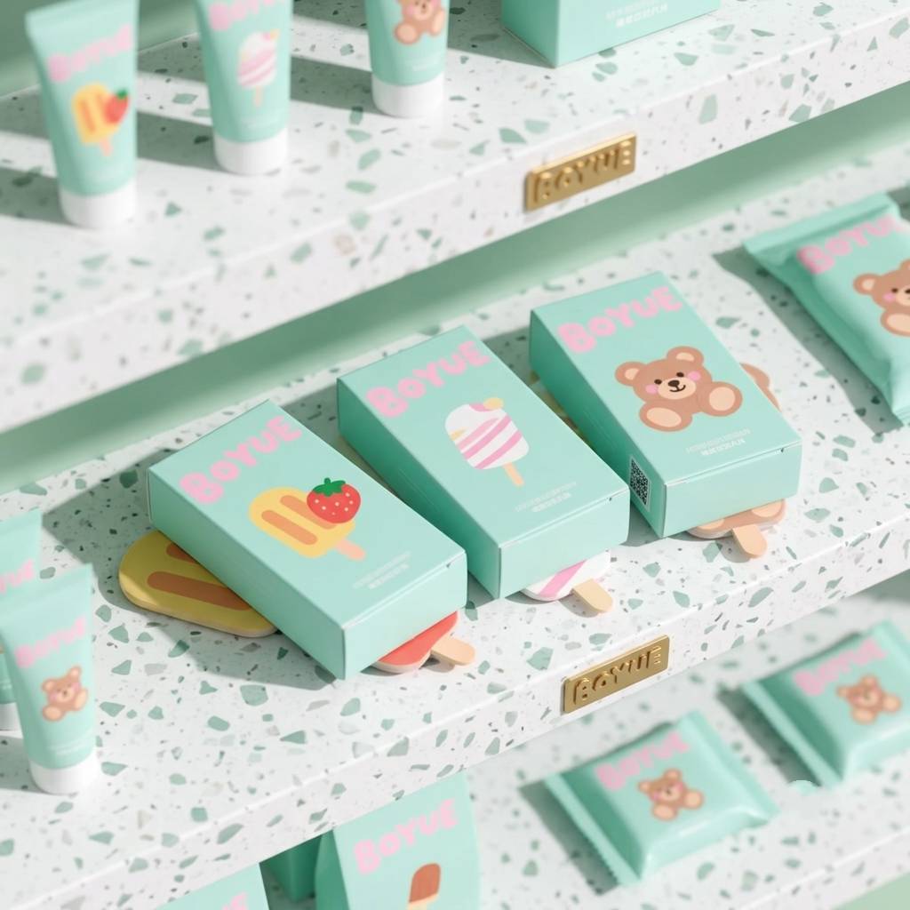 Customizable Candy Snack Food Mushroom Chocolate Bar Box Retail Display Packaging Boxes