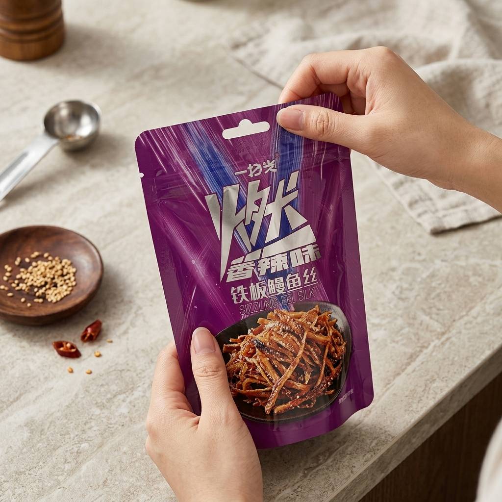 Chips Nuts Dried Food Grade Ziplock Food Bags Customized Printing Plastic Doypack Packaging Bag