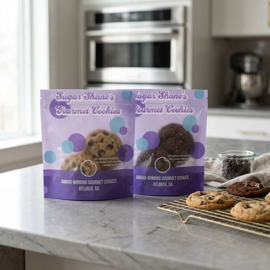 Custom Ziplock Packaging Stand up Pouch Bakery Products Packaging Bag