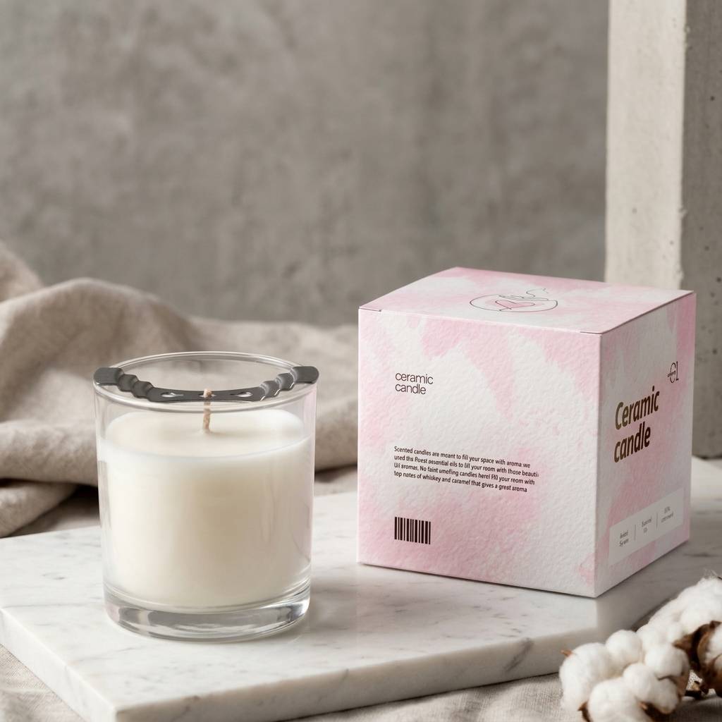 Gold Foil Optional Custom Full Print Candle Cube Box