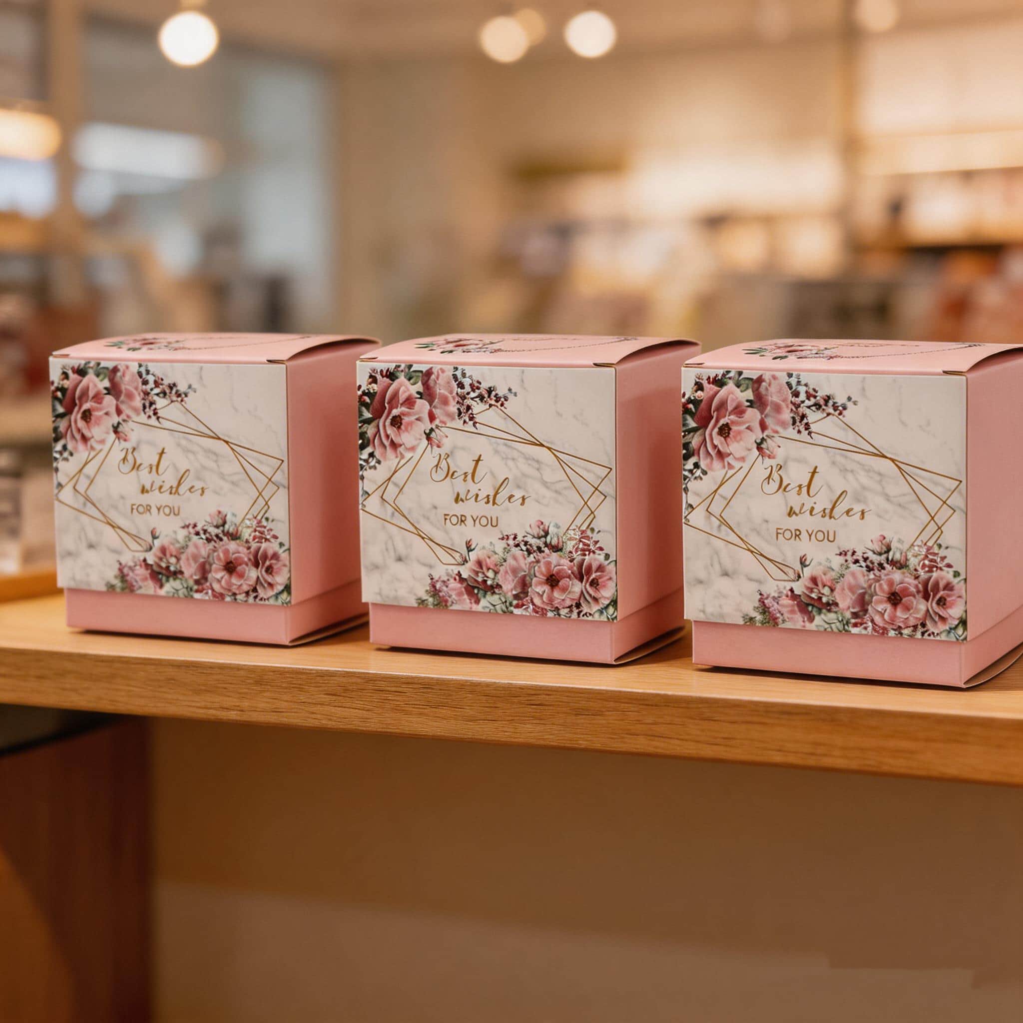 Personalised Gift Packaging Paper Box with Logo Print For Candle