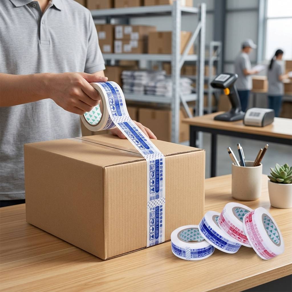 Custom Printed Packing Tape with Logo Fragile Shipping Box Tape Custom Printed Packing Tape with Logo Fragile Shipping Box Tape