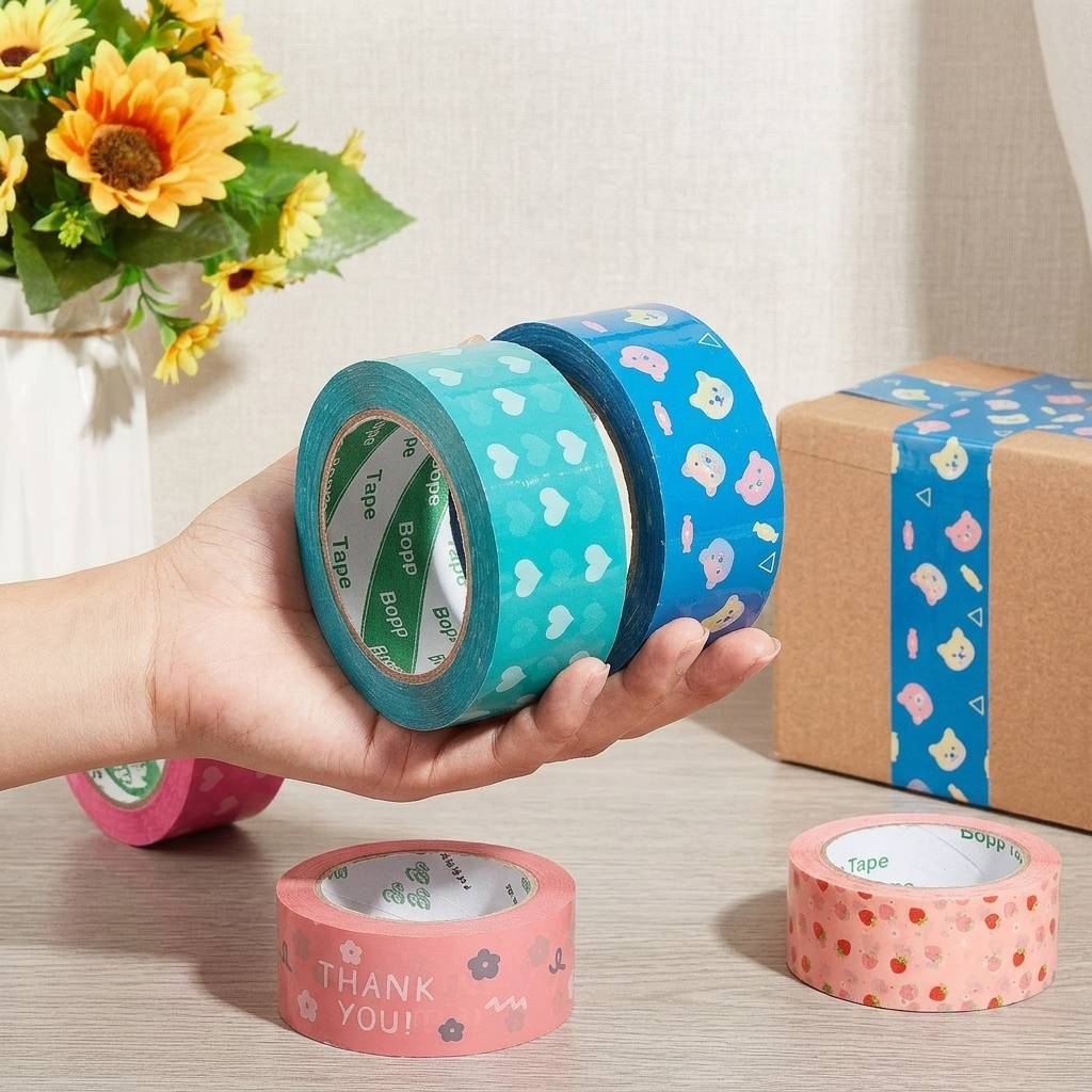 Waterproof Colorful Packing Tape with Acrylic Glue for Fragile Carton Shipping