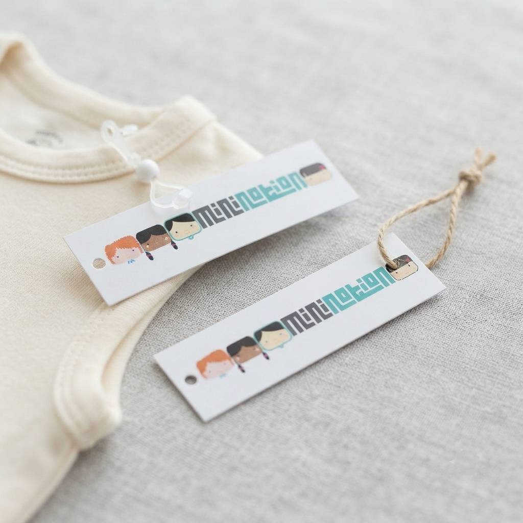 Custom Minimalist Hang Tags For Premium Children's Clothing Brands