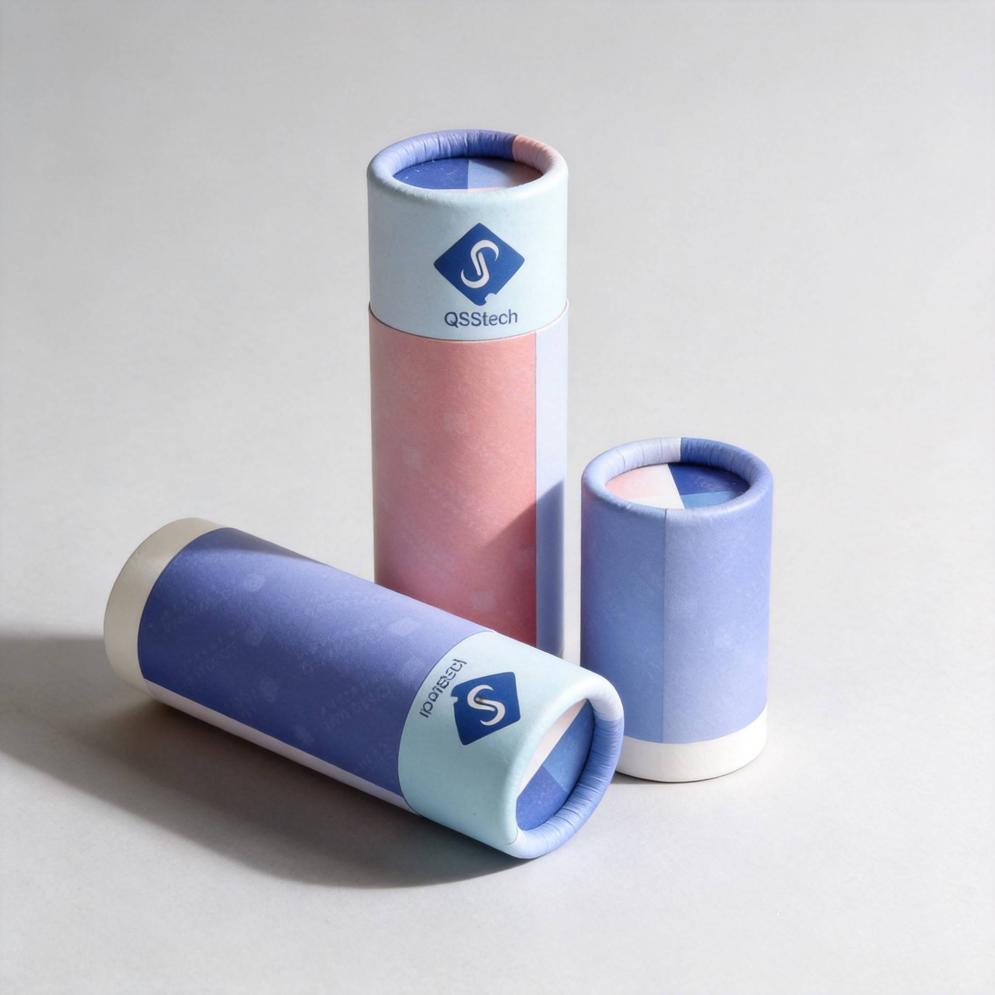 Eco Conscious Custom Paper Tube Packaging With Personalized Minimalist Graphic Design