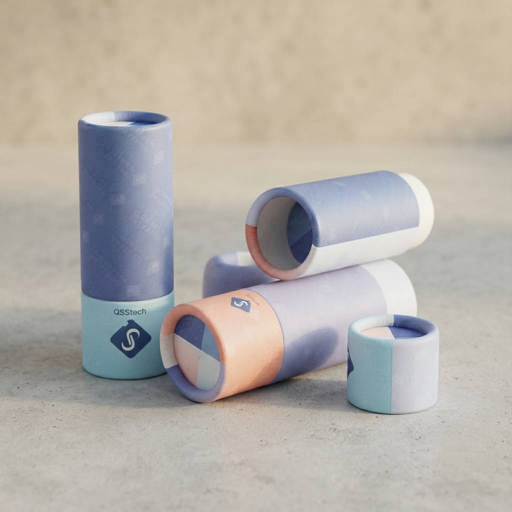 Printing Round Cylinder Box Paper Tube Packaging for Cosmetics Cardboard Paper Tube