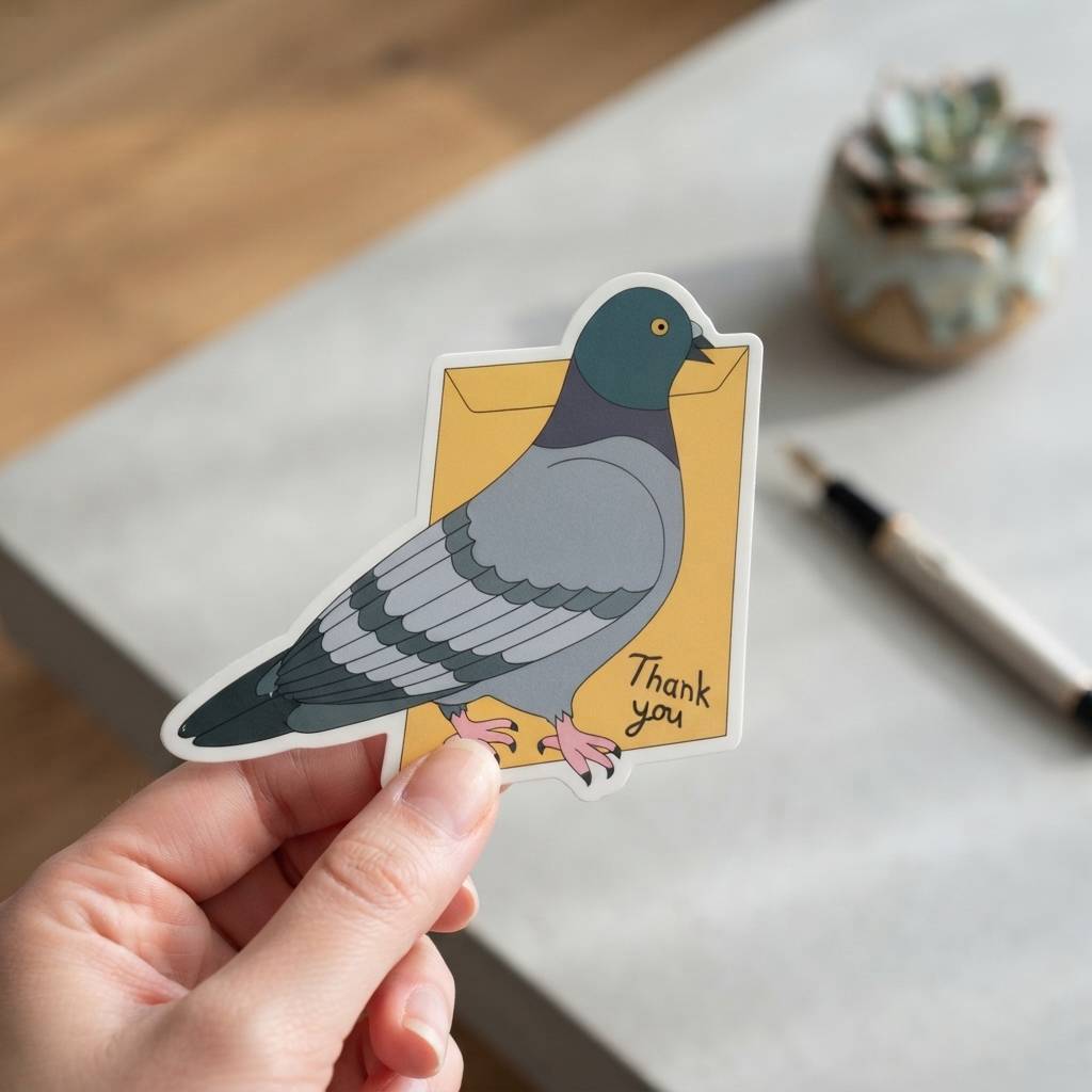Custom Shaped Thank You Card Free Design Greeting Card for Product Packaging