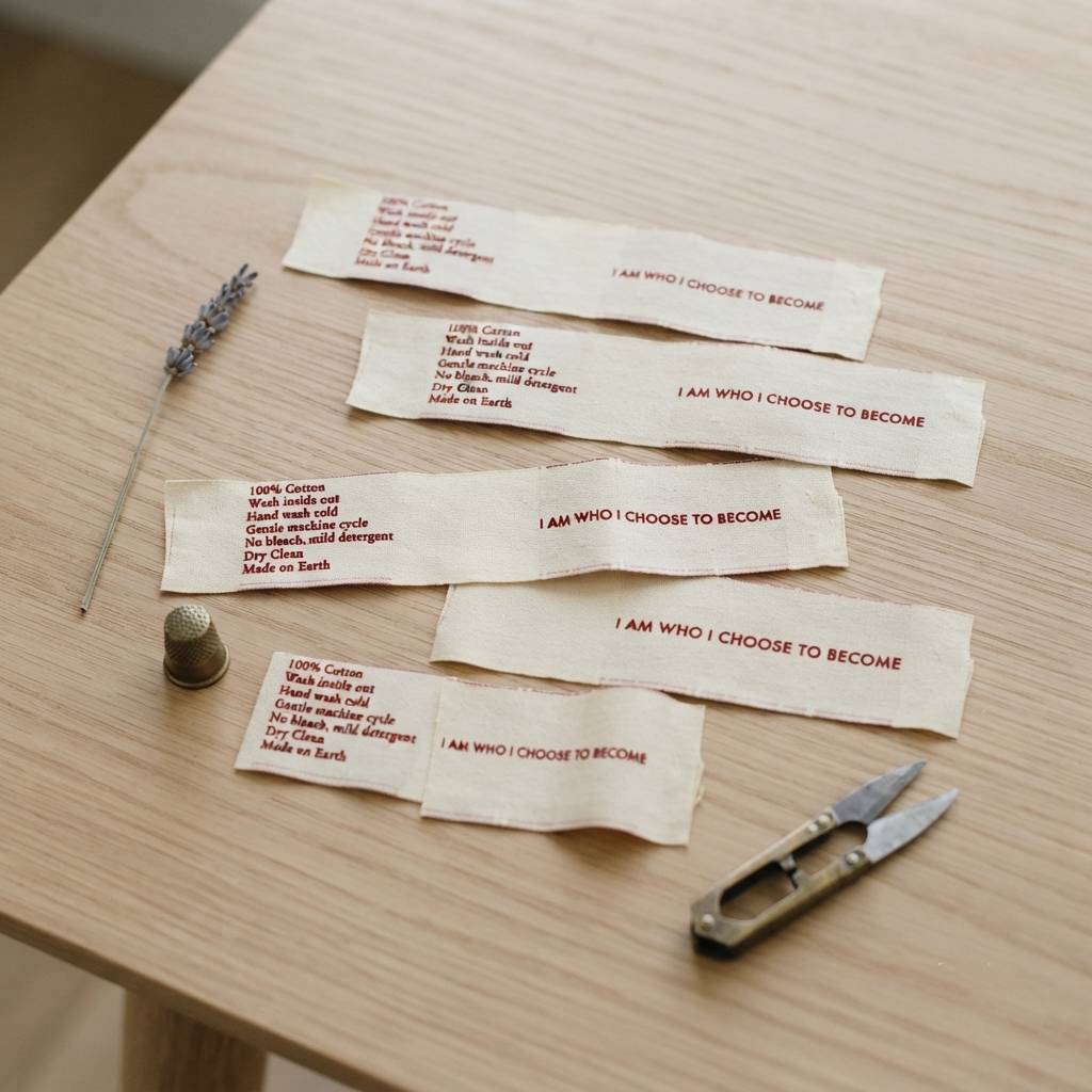 Wholesale Custom Cotton Labels For Apparel Care