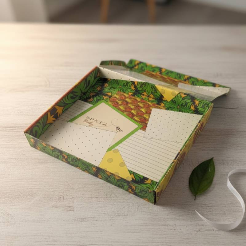 Custom Botanical Print Corrugated Mailer Box For Baby Gift Packaging Custom Botanical Print Corrugated Mailer Box For Baby Gift Packaging
