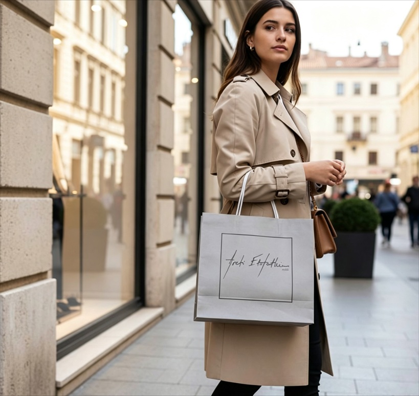 Eco Recyclable Apparel Shopping Kraft Bags Eco Recyclable Apparel Shopping Kraft Bags