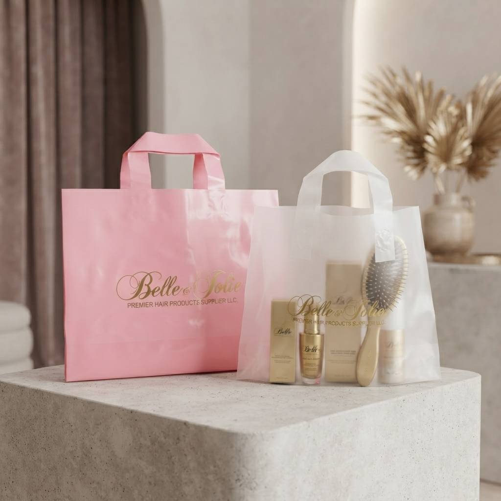 Wholesale Custom Printed PP Translucent Shopping Bags With Handles