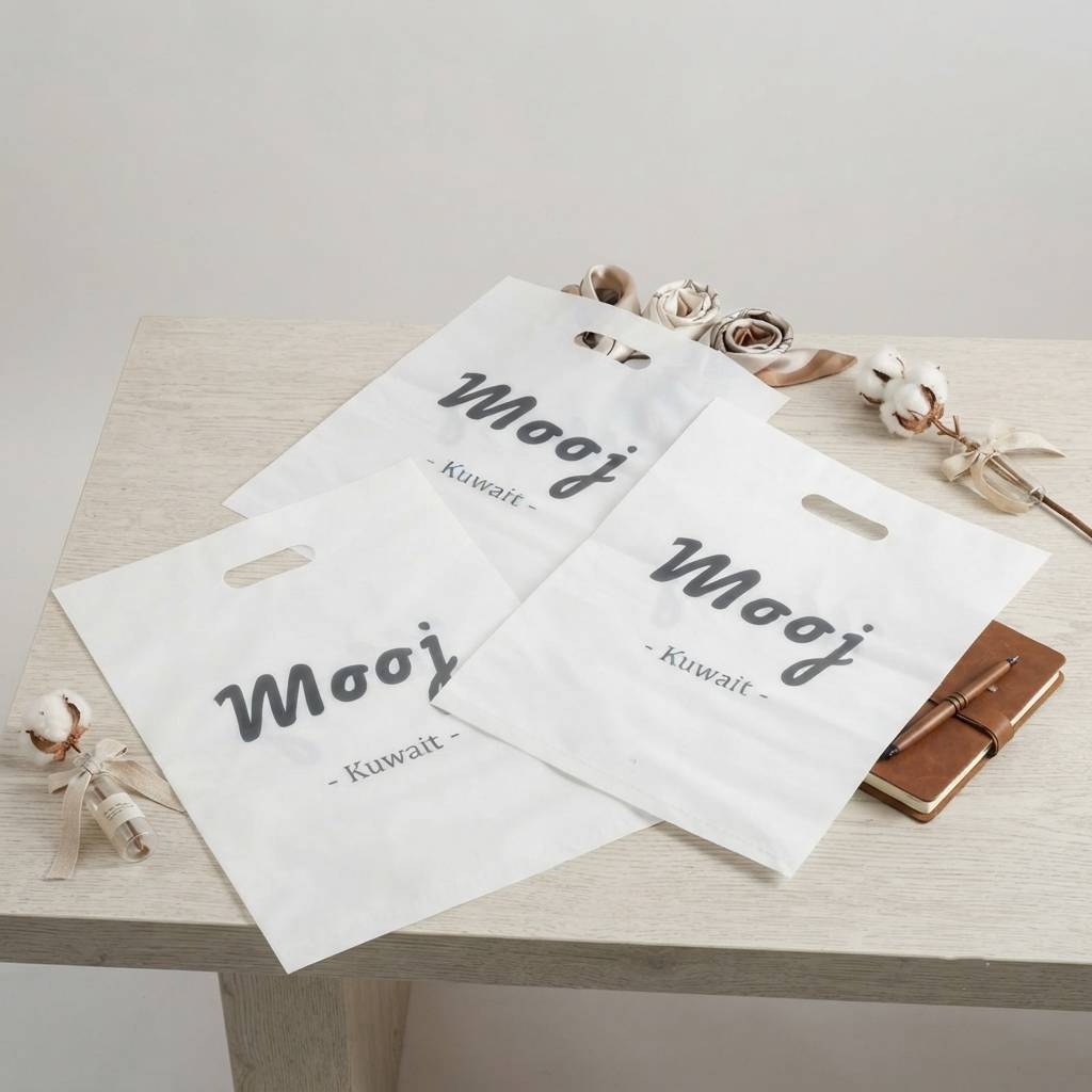 Personalized Waterproof Frosted Plastic Merchandise Bags For Gift Packaging